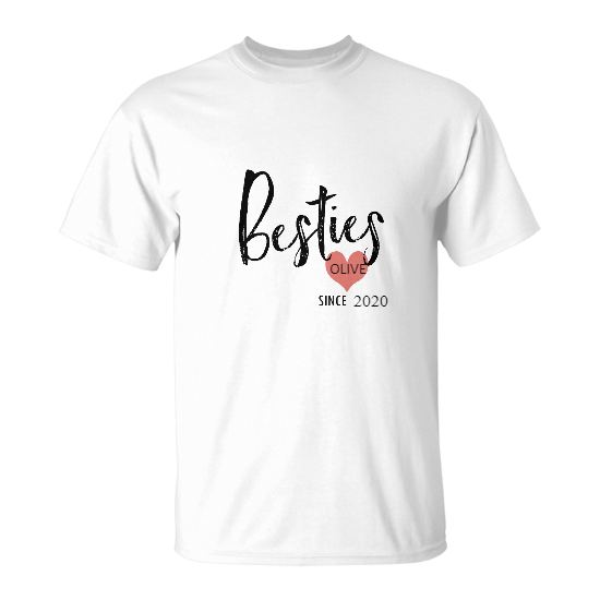 Custom Funny Besties Since Year Tshirt 