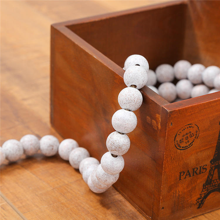 Wood Rustic Primitive Country Decor Home Pieces Cottage Boho Beads