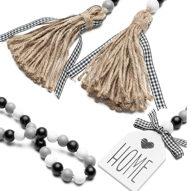 Rustic Hanging Natural Prayer Beaded with Home Tag Home Decoration Rustic Hanging Natural Prayer Beaded with Home Tag Home Decoration