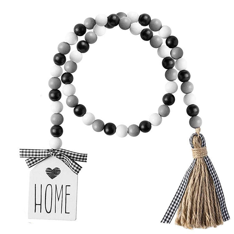 Rustic Hanging Natural Prayer Beaded with Home Tag Home Decoration Rustic Hanging Natural Prayer Beaded with Home Tag Home Decoration