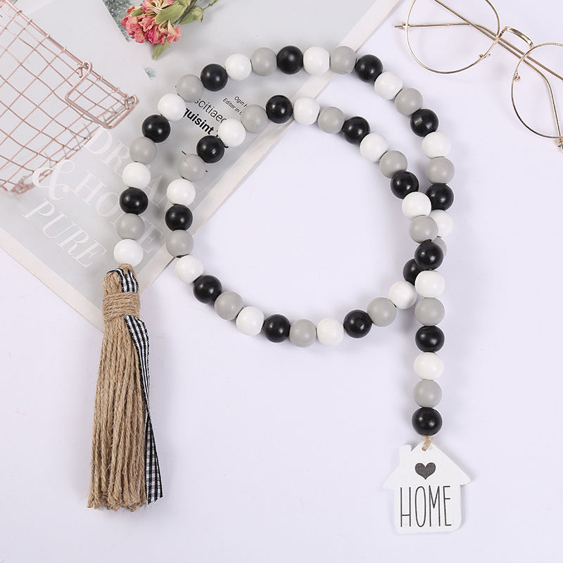 Rustic Hanging Natural Prayer Beaded with Home Tag Home Decoration Rustic Hanging Natural Prayer Beaded with Home Tag Home Decoration