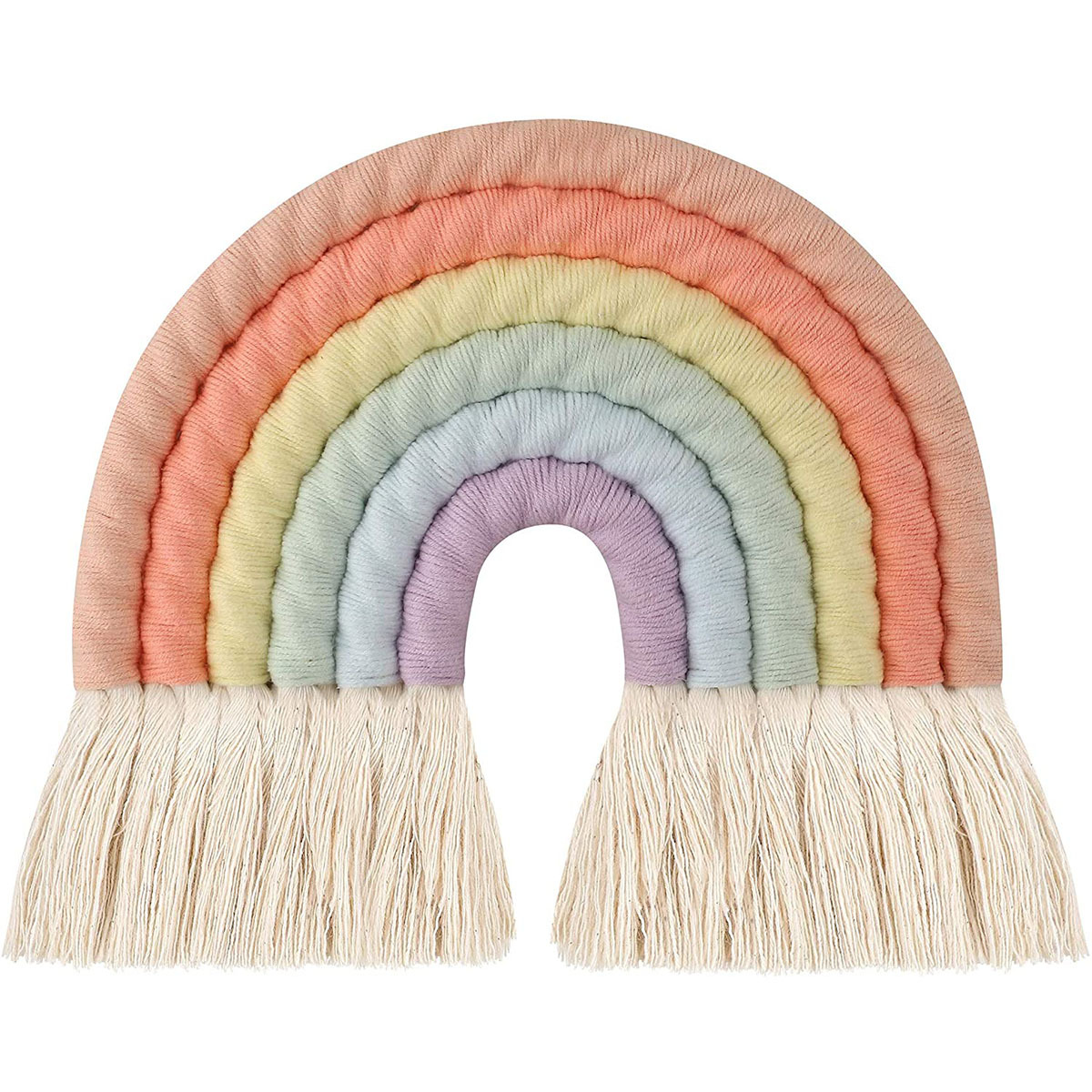 Nordic Nursery Home Decor Boho Macrame Tassel Woven Colorful Tapestry Wall Hanging Baby Kids Living Room