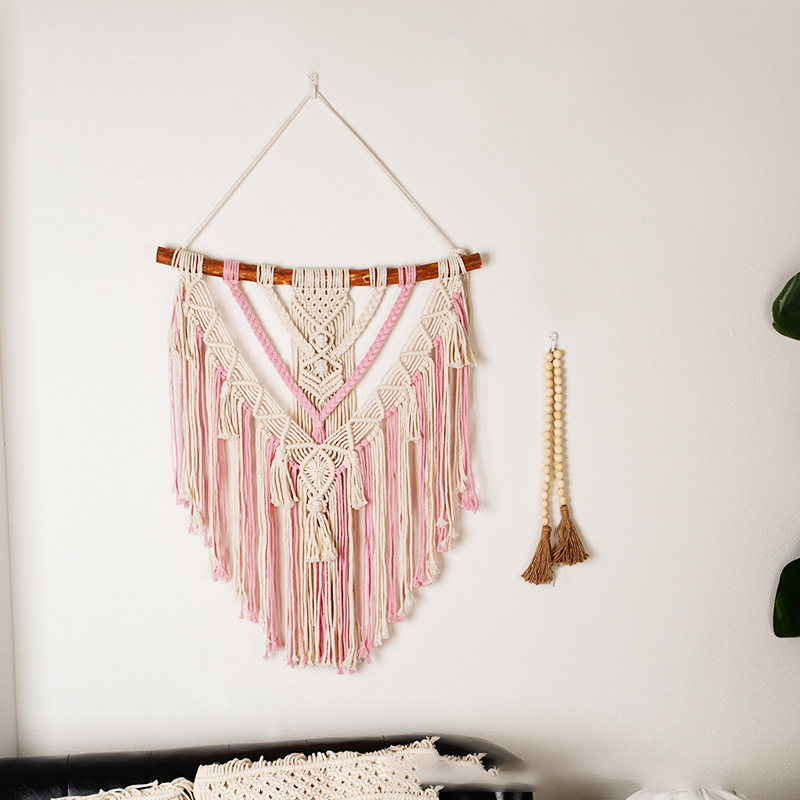 Nordic Hogar Home Decorative Wall Art Woven Large Macrame Color Rope Wall Hanging Tapestries For Kids Accessories