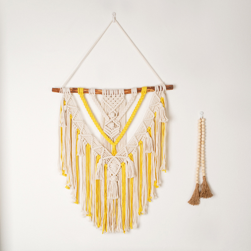Nordic Hogar Home Decorative Wall Art Woven Large Macrame Color Rope Wall Hanging Tapestries For Kids Accessories