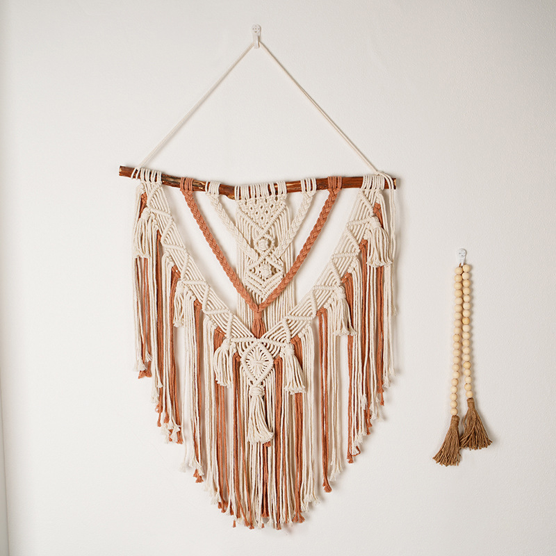 Nordic Hogar Home Decorative Wall Art Woven Large Macrame Color Rope Wall Hanging Tapestries For Kids Accessories