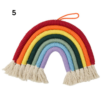 Mixed 5 Colors Ins Hot Sale Home Decor Hand Woven Kids Room Colorful Hanging Decoration Macrame Wall Hangings Mixed 5 Colors Ins Hot Sale Home Decor Hand Woven Kids Room Colorful Hanging Decoration Macrame Wall Hangings