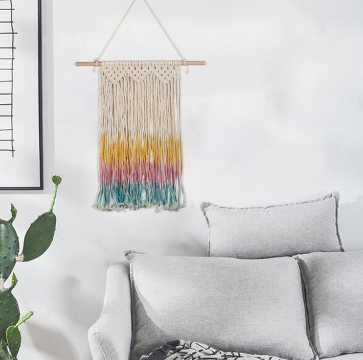 Wall Decoration Bohemian Woven Tapestry Color Tassel Home Decoration Wall Hanging Room Decor