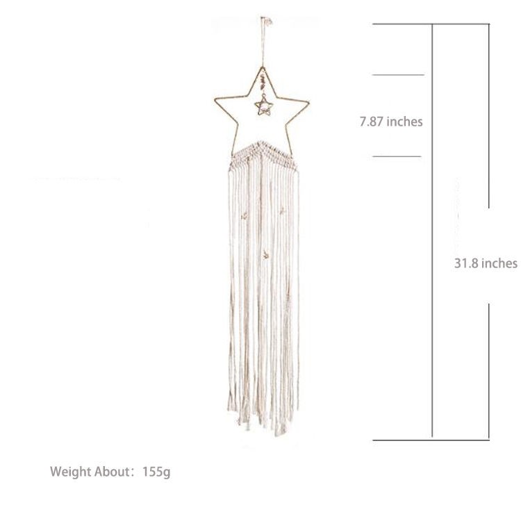 Bohemian Star Dream Catcher Handmade Pentagram Boho Wedding Hanging for Home Decoration Bohemian Star Dream Catcher Handmade Pentagram Boho Wedding Hanging for Home Decoration