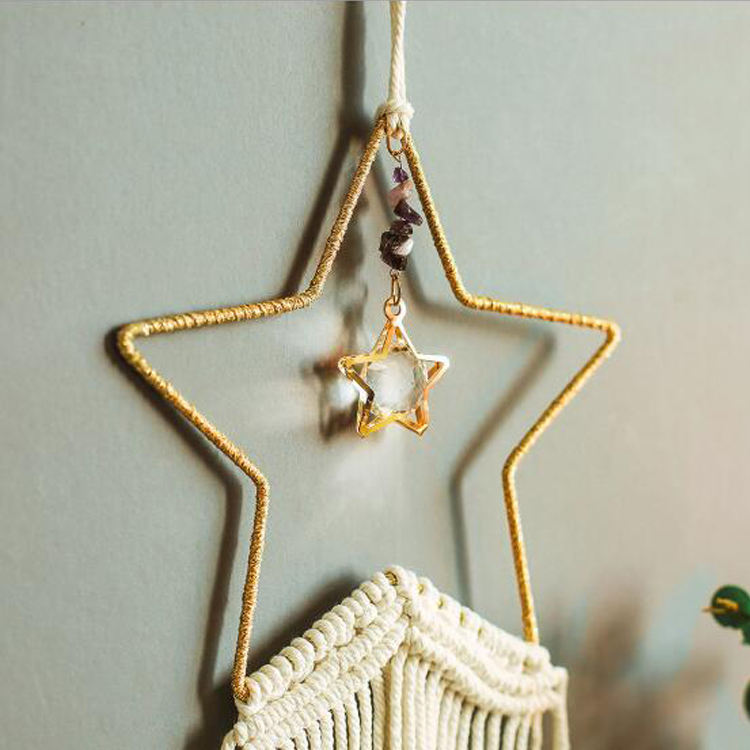Bohemian Star Dream Catcher Handmade Pentagram Boho Wedding Hanging for Home Decoration Bohemian Star Dream Catcher Handmade Pentagram Boho Wedding Hanging for Home Decoration