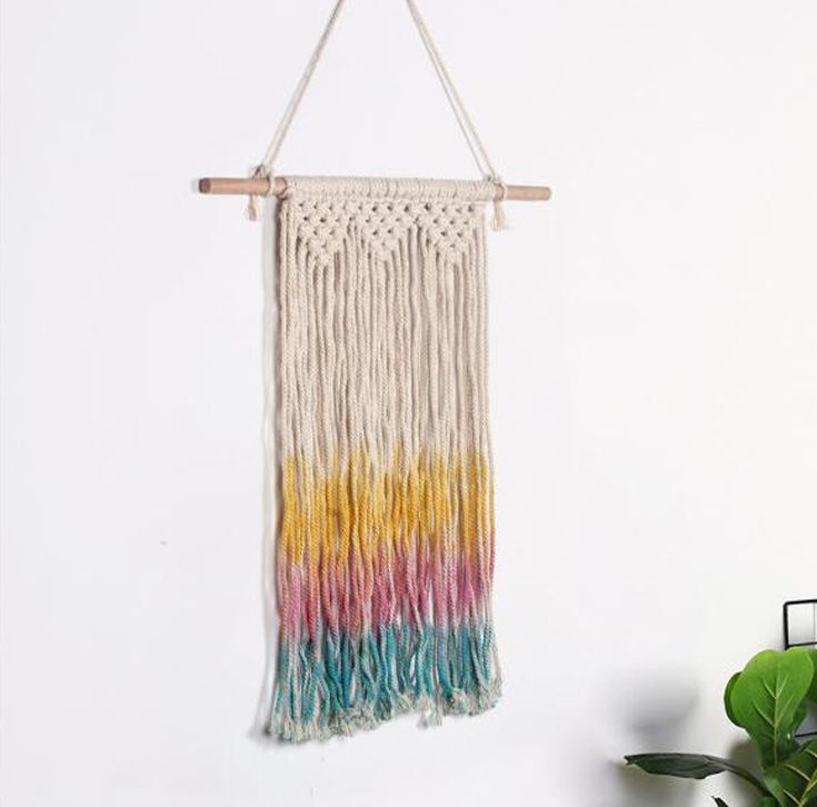 Wall Decoration Bohemian Woven Tapestry Color Tassel Home Decoration Wall Hanging Room Decor