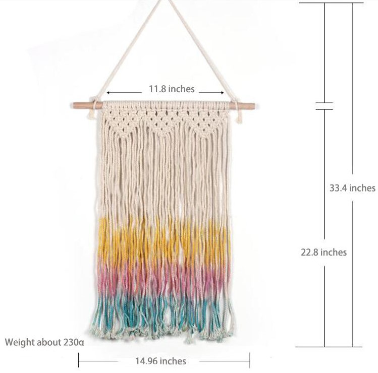 Wall Decoration Bohemian Woven Tapestry Color Tassel Home Decoration Wall Hanging Room Decor